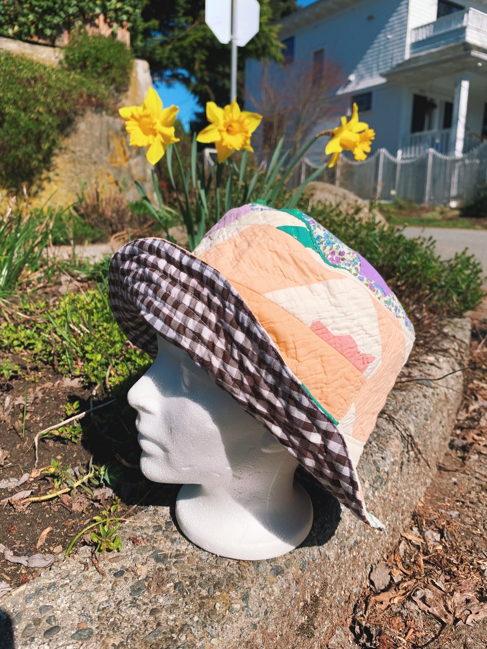 Image of Quilted Reversible Hat — 019