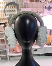 Image 3 of fluffy mocha star earmuffs