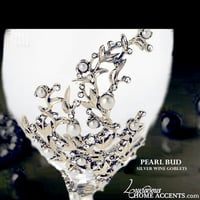 Image 1 of  Silver and Pearl Wine Goblets