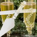 Image of Pearl Bud Gold Champagne Flutes