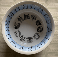 Image 1 of Alphabet bowl Eric Ravilious