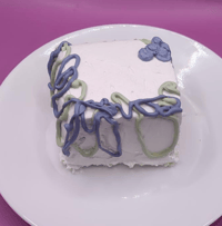 Image 1 of Mini Sample Custom Sheet Cake Slice