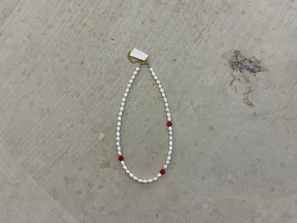 Red Smiley necklace 