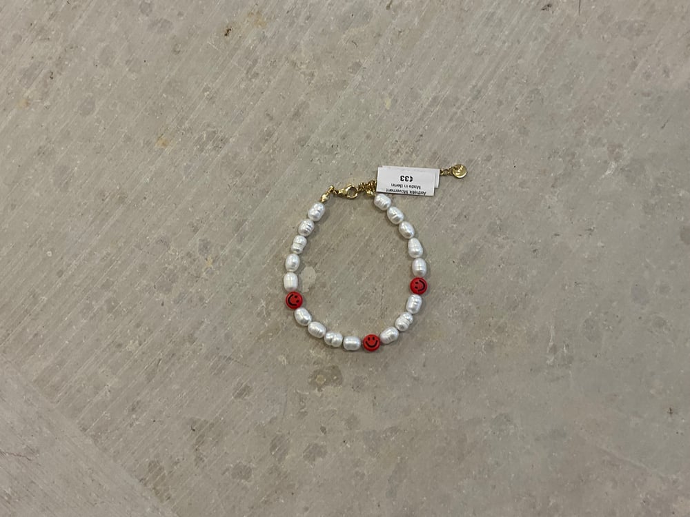 Red Smiley bracelet