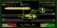 Image 2 of USS Enterprise 1701 Large Panel Print