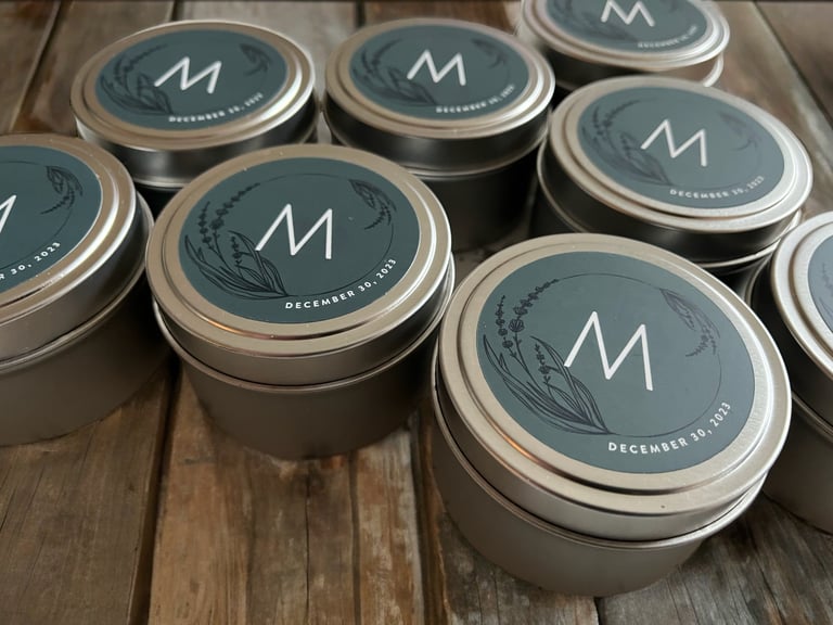 6oz. Custom Special Event Candle Image 3