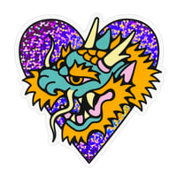 Dragon Heart Vinyl Sticker