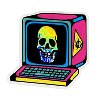 Skull Computer Vinyl Sticker