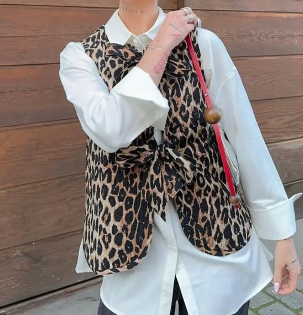 Image of Lilly leopard waistcoat