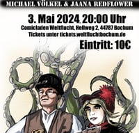 Termin TBA: "Tentakel und Blumen" - Lesung mit Michael Völkel und Jaana Redflower