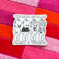 Image 1 of Kewpie Crosby Stills Nash & Young STICKER