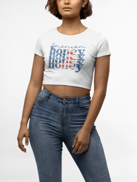 Image 2 of American Honey Women’s Crop Tee from PatriotsCo
