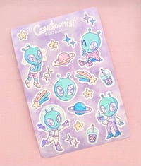 Cutie Star Alien Matte Sticker Sheet