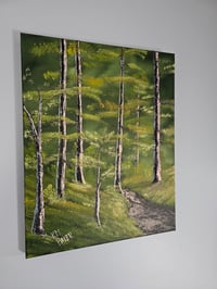 Image 2 of Woodland Path - 16" x 20" Oil Painting