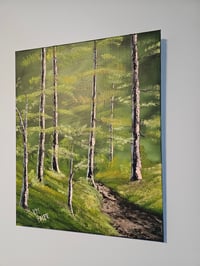 Image 3 of Woodland Path - 16" x 20" Oil Painting