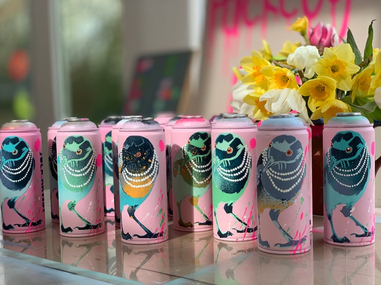 Limited Edition of 15 Speckled Rebels on Spent Cans Image 4
