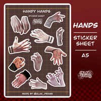 Hands sticker sheet