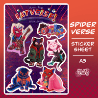 Spidercats sticker sheet