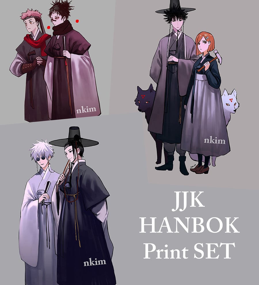 Image of JJK HANBOK Print Set