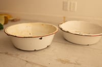 white antique wash bowl