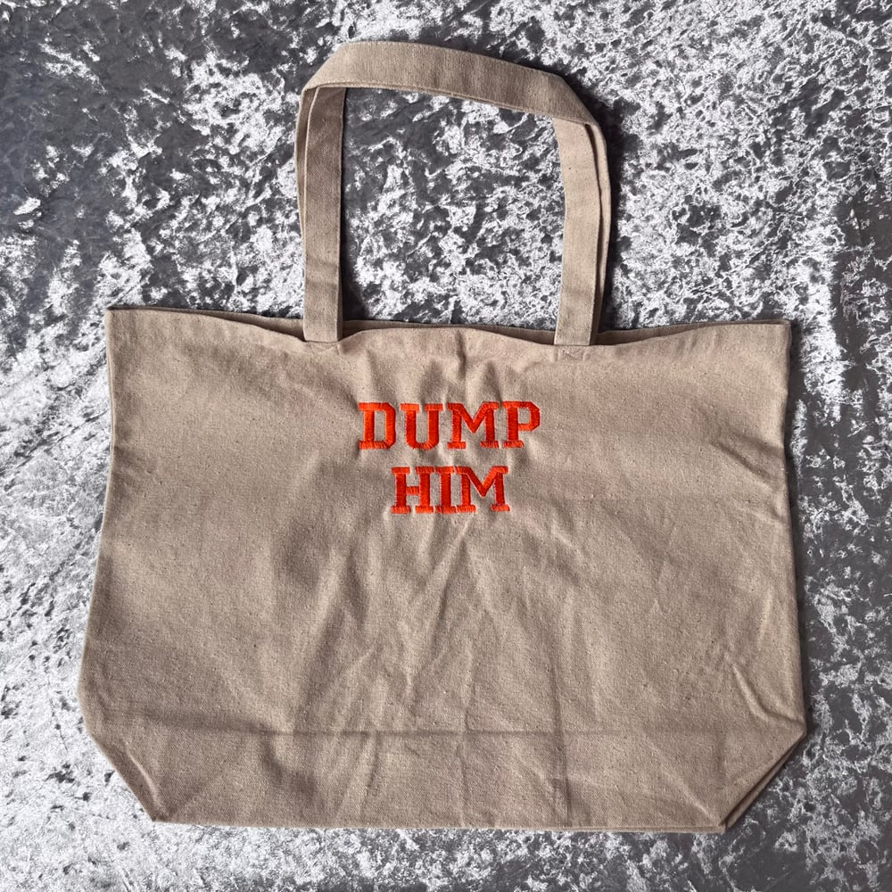 Image of CUSTOM EMBROIDERED LARGE TOTE BAG