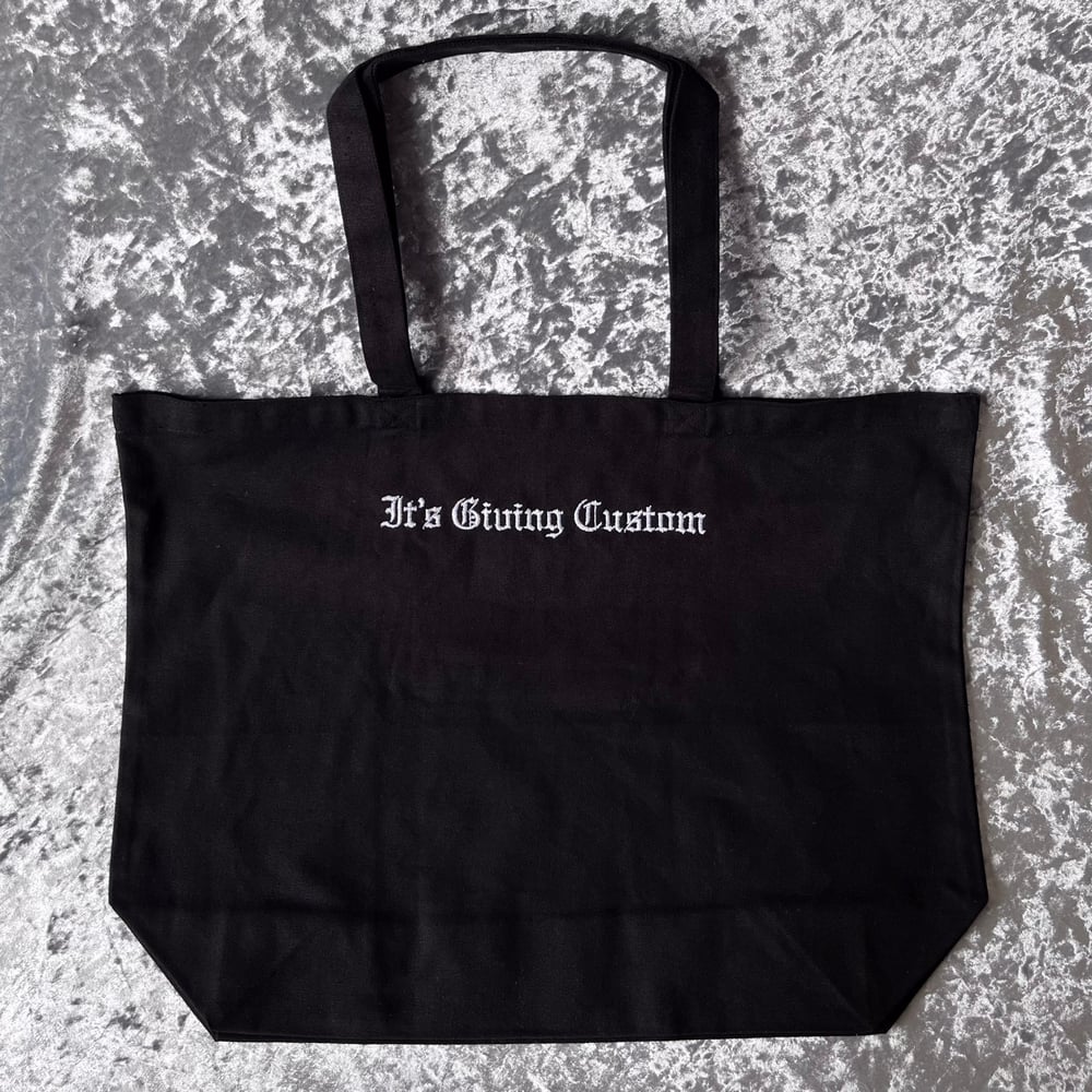 Image of CUSTOM EMBROIDERED LARGE TOTE BAG