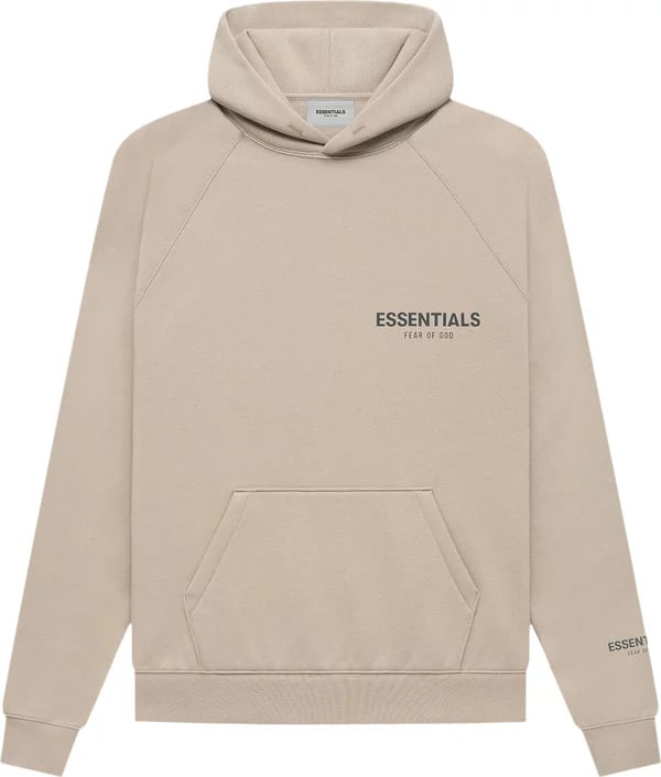 Fear of God Essentials Core Collection Pullover Hoodie Tan/String (FW21) |  TheNorthFashion