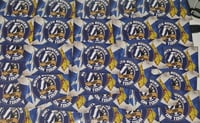 Image 1 of Pack of 25 9x6cm Raith on Tour Football/Ultras Stickers.