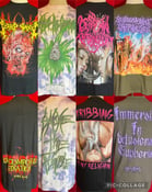 Image of Officially Licensed Dripping/Waking The Cadaver/Lesbian Tribbing Squirt/Myocardial Infarction Shirts
