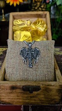 Image 4 of 👑The Armored Kingdom St Michael the Archangel Necklace-Detailed Winged Sword Pendant