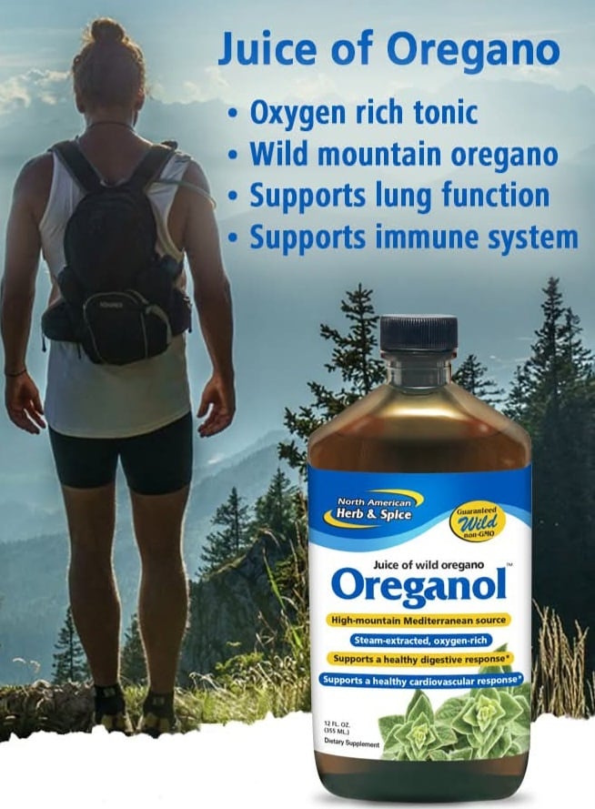 OREGANO JUICE (Wild/Mediterranean). Respiratory-Immunity-Pancreas-Liver-Hormonal-Blood Sugar-Herpes