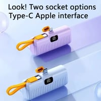 Mini power bank 30000mAh Type C and Lightning