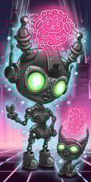 Image 2 of Androids - Limited Edition Holographic Print