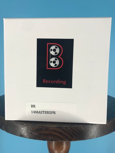 Image of Burlington Recording 1/4"x 600' MASTER Series Reel To Reel Tape 5" Plastic Reel 1.5 Mil