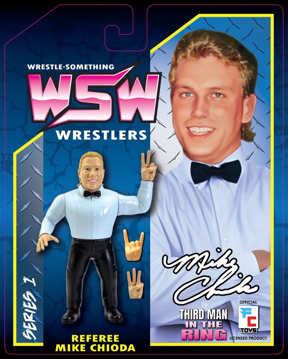 **early bird pre order** REFEREE MIKE CHIODA WRESTLE-Something Wrestlers series 1