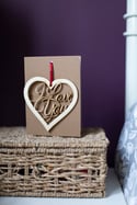 I Love You - Hanging Keepsake and Card