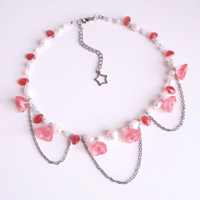 Image 1 of rose jelly necklace