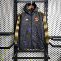 Image 1 of Manchester United Black & Gold Windbreaker