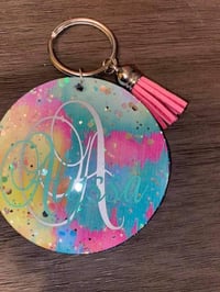 Image 1 of glitter keychain 