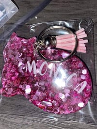 Image 2 of glitter keychain 
