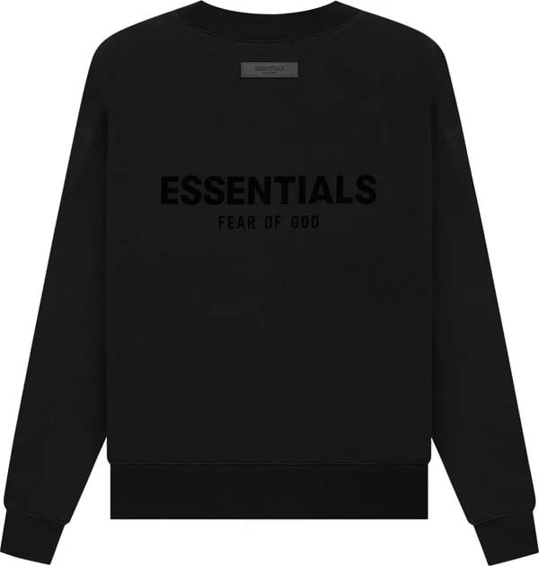 Fear of God Essentials Crewneck Black Stretch Limo (FW22 