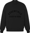 Fear of God Essentials Crewneck Jet Black (SS23)