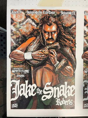 JAKE THE SNAKE RCWC EXCLUSIVE ART PRINT