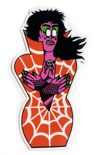 Spiderweb Pinup | Sticker