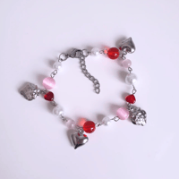 Image 1 of strawberry charm bracelet