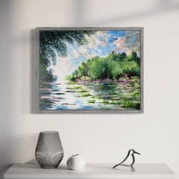 Image 1 of Through the River a la Monet | Original Painting on Canvas