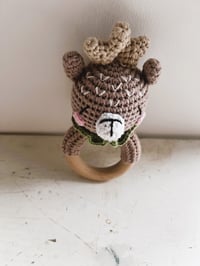 Image 2 of Handcrafted Crochet Deer Rattle