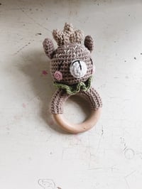 Image 3 of Handcrafted Crochet Deer Rattle