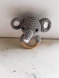Image 2 of Handcrafted Crochet Elephant Rattle