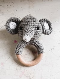 Image 3 of Handcrafted Crochet Elephant Rattle